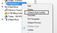 Edgecam 2011 R2 Проверка пределов перемещений (Linear  Axis Limit)