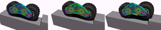 Моделирование динамических прочностных характеристик корпуса редуктора колесного движителя с качающейся подвеской при различных условиях преодоления преграды