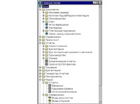 Фрагмент меню системы Lotsia ERP