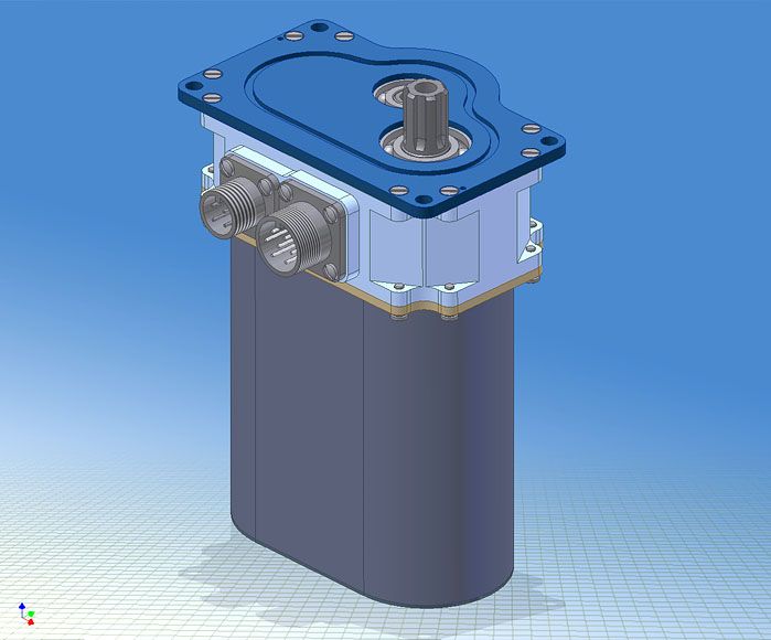 Общий вид мотор-редуктора (Autodesk Inventor 10)