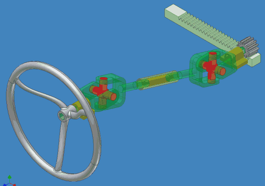 ис. 7: Файл изделия BF-02-Steering.iam содержит модель рулевого механизма