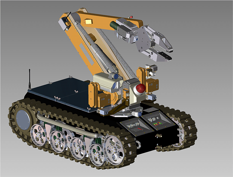 Общий вид мобильного робота ВАРАН (слайды получены из Autodesk DWF-Viewer)