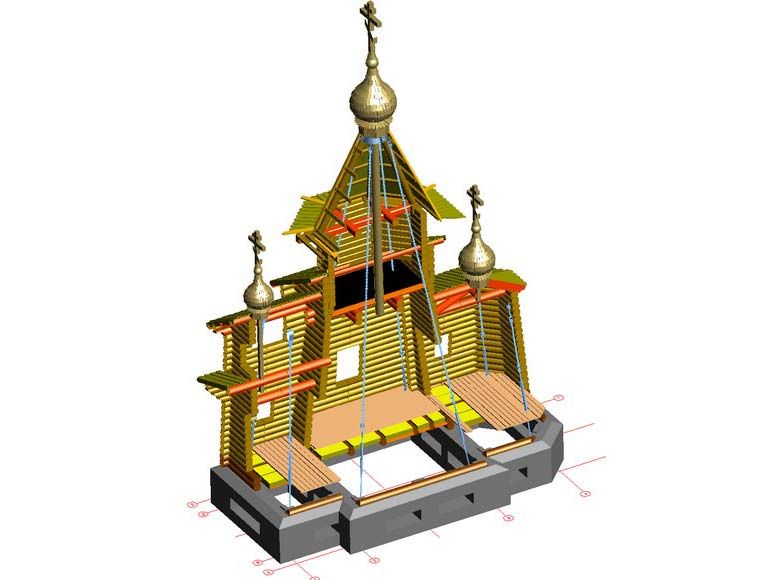 AutoCAD. Проект первого российского Православного Храма в Антарктиде