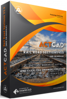 ActCAD Rail Road Sections
