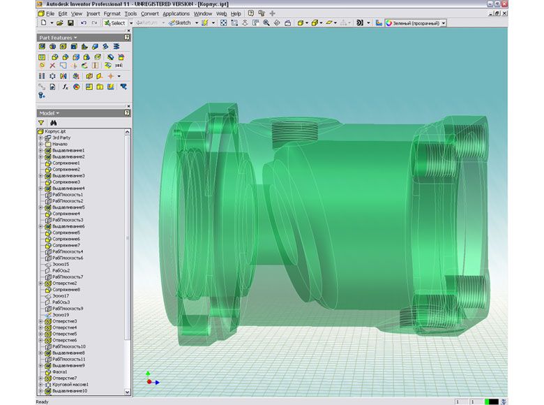 Анализ прочности в Autodesk Inventor Professional 11