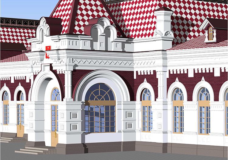 Железнодорожный вокзал в г. Пермь