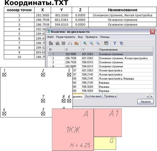 Экспорт/импорт текстовых файлов с координатами PlanTracer SL